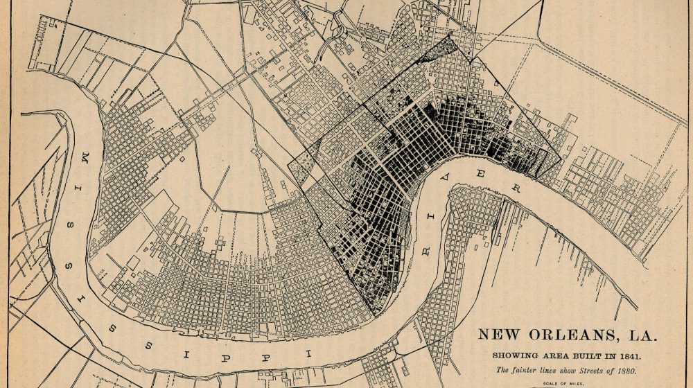 An old map of New Orleans